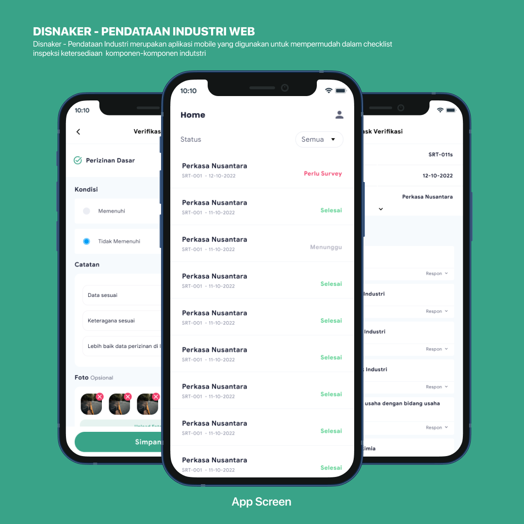 Dinas Perindustrian dan Tenaga Kerja - IINKOS Pendataan Industri Mobile