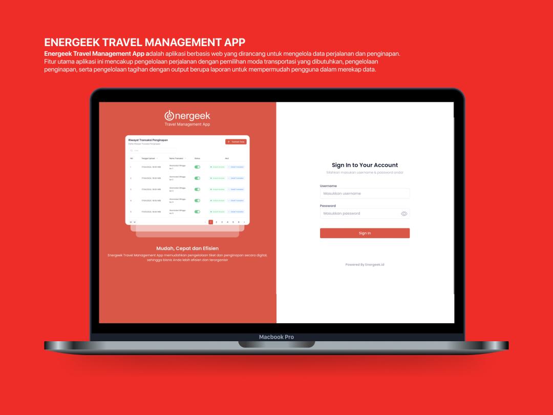 Energeek - Travel Management App