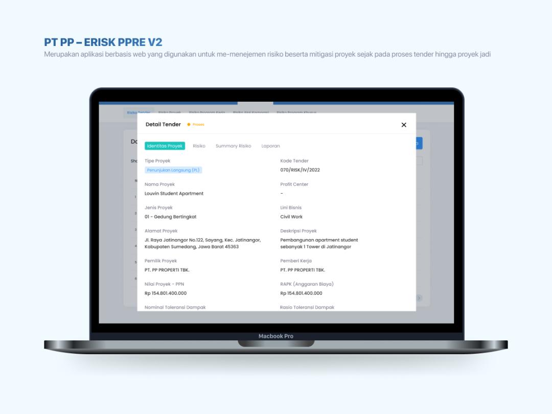 PT PP – Erisk PPRE V2 Aplication Web